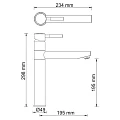 Смеситель для кухни Wasserkraft Wern 4207 хром матовый