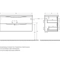 Тумба под раковину BelBagno Marino MARINO-1100-2C-SO-RW-P Rovere Moro