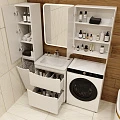Тумба с раковиной Style Line Бергамо мини 60 напольная, антискрейч белый матовый