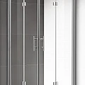 Душевой уголок Cezares Eco 80x100см ECO-O-ASH-2-80/100-C-Cr профиль хром, стекло прозрачное