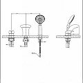 Душевая стойка Bravat Opal C F6125183CP-A1-RUS хром