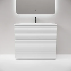 Тумба с раковиной Sancos Folk Floor 100 напольная, Bianco