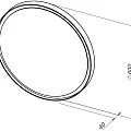Зеркало Allen Brau Infinity 60 1.21022.BL черное