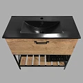 Тумба с раковиной Comforty Бредфорд 90 00004148003CF дуб темный