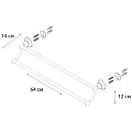 Полотенцедержатель Fixsen Bogema FX-78502 хром