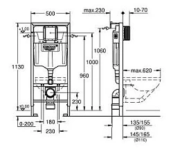 Система инсталляции для унитазов Grohe Rapid SL 38539001