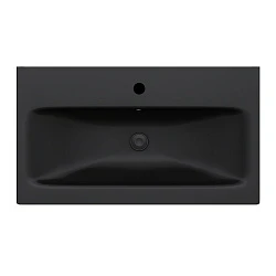 Раковина встраиваемая AM.PM Gem 75см M90WCC0752BM черная матовая