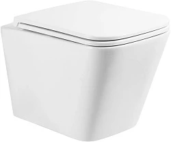 Унитаз подвесной BelBagno Ardente-R BB520CHR крышка-сиденье BB2322SC белый глянец