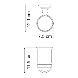 Стакан Wasserkraft Ammer K-7028 хром