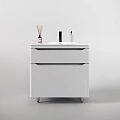 Тумба с раковиной Style Line Марелла 80 напольная, антискрейтч белый матовый