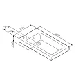 Раковина встраиваемая AM.PM X-Joy 45см M85AWCC0452WG белая глянцевая