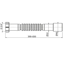 Гофра AlcaPlast A750 40мм