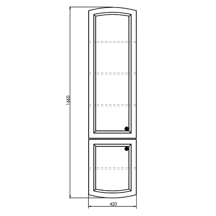Шкаф-пенал Comforty Палини 42см 00004148012CF белый