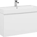 Тумба с раковиной Aquanet Йорк 100 212594 белая