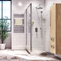 Душевой уголок Wasserkraft Berkel 120x80см 48P06 профиль хром, стекло прозрачное