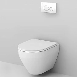 Инсталляция с унитазом и клавишей AM.PM Spirit 2.0 IS49001.701700 белый, синий