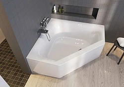 Акриловая ванна Riho Austin 145x145 Plug & Play B005019005 белая глянцевая