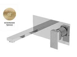 Смеситель для раковины Cezares Prizma PRIZMA-BLI-02 бронза