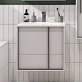 Тумба с раковиной Aquaton Ривьера 60 белая
