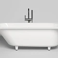 Ванна из искусственного камня Salini ORNELLA KIT 170x75 встраиваемая 102411G белая глянцевая