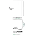 Душевой уголок Wasserkraft Dill 120x90см 61S07 профиль черный матовый, стекло прозрачное