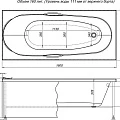 Экран Aquanet Dali 160см 00239388 белый