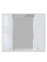 Зеркальный шкаф подвесной SanStar Афина 80 для ванной комнаты белый