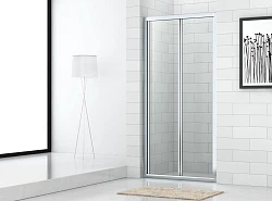 Душевая дверь в нишу Cezares Eco 80см ECO-O-BS-80-C-Cr профиль хром, стекло прозрачное
