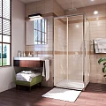 Душевой уголок Wasserkraft Main 100x100см 41S19 профиль хром, стекло прозрачное