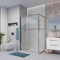 Душевой уголок Niagara Nova 130x90см NG-62-13A-A90 профиль хром, стекло прозрачное