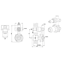 Скрытая часть Bravat Built-in D969CP-B-ENG