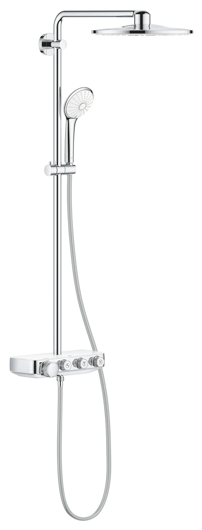 Душевая стойка Grohe Euphoria SmartControl 310 Duo с термостатом 26507LS0 белая луна