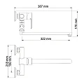 Смеситель для ванны с душем Wasserkraft Ammer 3702L хром