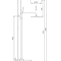 Душевая стойка Gappo G2406-9 оружейная сталь