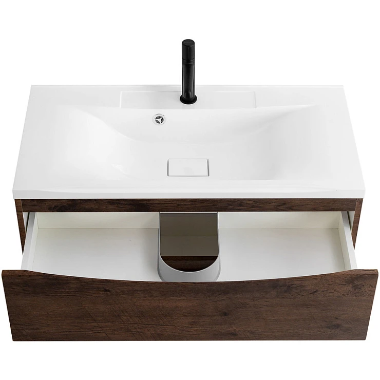 Тумба с раковиной BelBagno Marino 80 темный дуб