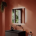 Зеркало Sancos 80х70 Square SQ800 с подсветкой