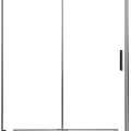Душевая дверь в нишу Aquanet Beta 140см R NWD6221  профиль хром, стекло прозрачное