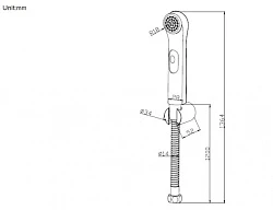 Душевая штанга Bravat Eco D152CP-1A-RUS хром