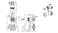 Скрытая часть Bravat Built-in D982BW-B-ENG