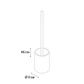 Ершик Fixsen Agat FX-220-5 хром / белый / розовый