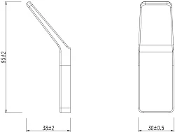 Крючок Lemark Smooth Line 9716003 графит