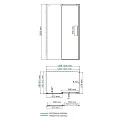 Душевой уголок Wasserkraft Dinkel 130x90см 58R33 профиль хром, стекло прозрачное