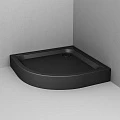 Душевой поддон AM.PM Gem 90х90см W90T-401-090B черный