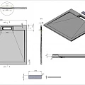 Душевой поддон Esbano Luxe 100х100 ESPLX 100G серый