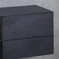 Тумба под металлический каркас Cezares Cadro CADRO-70-2C-SO-NR-BLUM черный