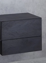 Тумба под металлический каркас Cezares Cadro CADRO-70-2C-SO-NR-BLUM черный