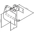 Держатель туалетной бумаги AM.PM Sense A74341400 с крышкой, хром