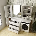 Тумба с раковиной Style Line Даллас 150 напольная, левая, белый глянец