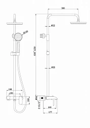 Скрытая часть Bravat Built-in D982CP-A-RUS
