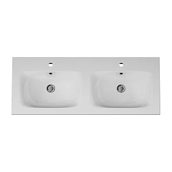 Раковина двойная встраиваемая AM.PM Spirit 2.0 120см M70AWCD1202WG белая глянцевая